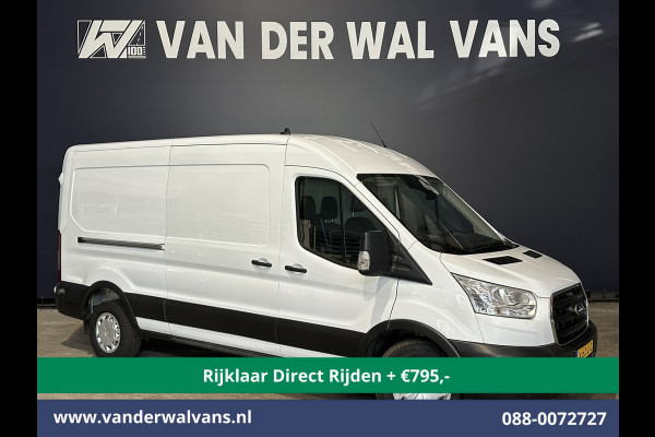 Ford Transit 2.0 TDCI 130pk L3H2 Euro6 *Rijklaar Direct Rijden* Airco | Camera | Navigatie | Cruisecontrol | Stoelverwarming Verwarmde voorruit, Parkeersensoren, Elektrisch verstelbare bestuurdersstoel, Bijrijdersbank