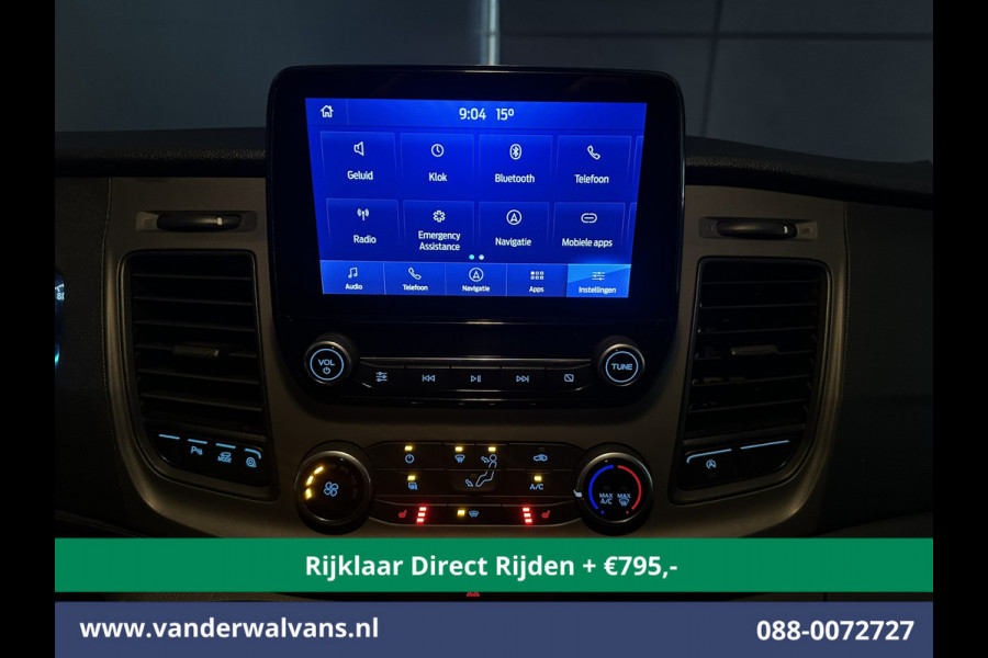 Ford Transit 2.0 TDCI 130pk L3H2 Euro6 *Rijklaar Direct Rijden* Airco | Camera | Navigatie | Cruisecontrol | Stoelverwarming Verwarmde voorruit, Parkeersensoren, Elektrisch verstelbare bestuurdersstoel, Bijrijdersbank