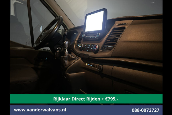 Ford Transit 2.0 TDCI 130pk L3H2 Euro6 *Rijklaar Direct Rijden* Airco | Camera | Navigatie | Cruisecontrol | Stoelverwarming Verwarmde voorruit, Parkeersensoren, Elektrisch verstelbare bestuurdersstoel, Bijrijdersbank