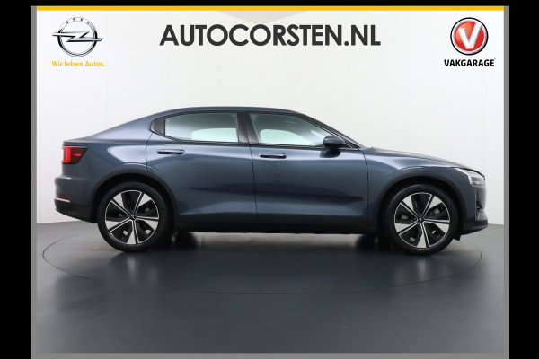 Polestar 2 Long Range 78kWh Carplay Android Auto Cruise Control Keyless Navi Ecc 360°Camera 19"LM Led-Pixel PDC Elektr.Klep Google Maps Blindspot Monitoring Stoelverwarming Regen-Lichtsensor Virtual-Cockpit Hill-Assist Lane Assist Origineel Nederlandse Auto Tot 150kw snel laden 1.500KG Trekvermogen €54.400 nieuwprijs