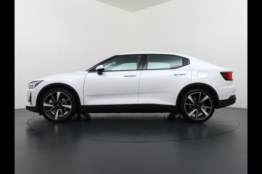Polestar 2 Long Range 78 kWh Pano-Dak 20" Sleutelloos(Telefoon-sleutel) Adaptive-Cruise Carplay Android 360-Camera Elektr.stoelen+Geheugen  Phone-Connect.Stoel-Verwarmd 1500kg-trekvermogen OnePedal drive Licht+Zichtpakket 55.000 nieuw!! EBD RemAssist Virtual-Cockpit digiDash Uitparkeer waarschuwing Botswaarsc.syst. Autonoom-Rem Noodrem ESP TCS Hill-Assist Lane Assist Pre-Crash-Syst. Emergency-Call Keyless Ecc tot 150kw snell
