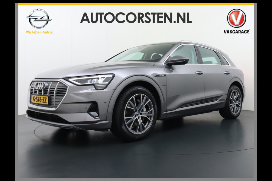 Audi e-tron Luchtvering Elektr.Leer+Memory+Verwarmd Pano-Dak Adap.Cruise Carplay LED Park-Assist PDC-a+V E-tron 20" Elektr.Achterklep 50 Qua Level-ride Actieve luidspreker E-Call Audi-Connect Keyless-go PTC SpoorAssist