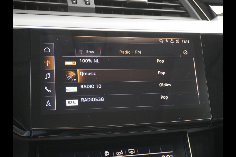 Audi e-tron Luchtvering Elektr.Leer+Memory+Verwarmd Pano-Dak Adap.Cruise Carplay LED Park-Assist PDC-a+V E-tron 20" Elektr.Achterklep 50 Qua Level-ride Actieve luidspreker E-Call Audi-Connect Keyless-go PTC SpoorAssist