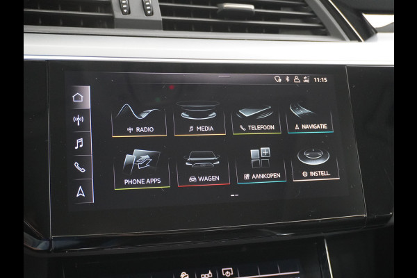 Audi e-tron Luchtvering Elektr.Leer+Memory+Verwarmd Pano-Dak Adap.Cruise Carplay LED Park-Assist PDC-a+V E-tron 20" Elektr.Achterklep 50 Qua Level-ride Actieve luidspreker E-Call Audi-Connect Keyless-go PTC SpoorAssist