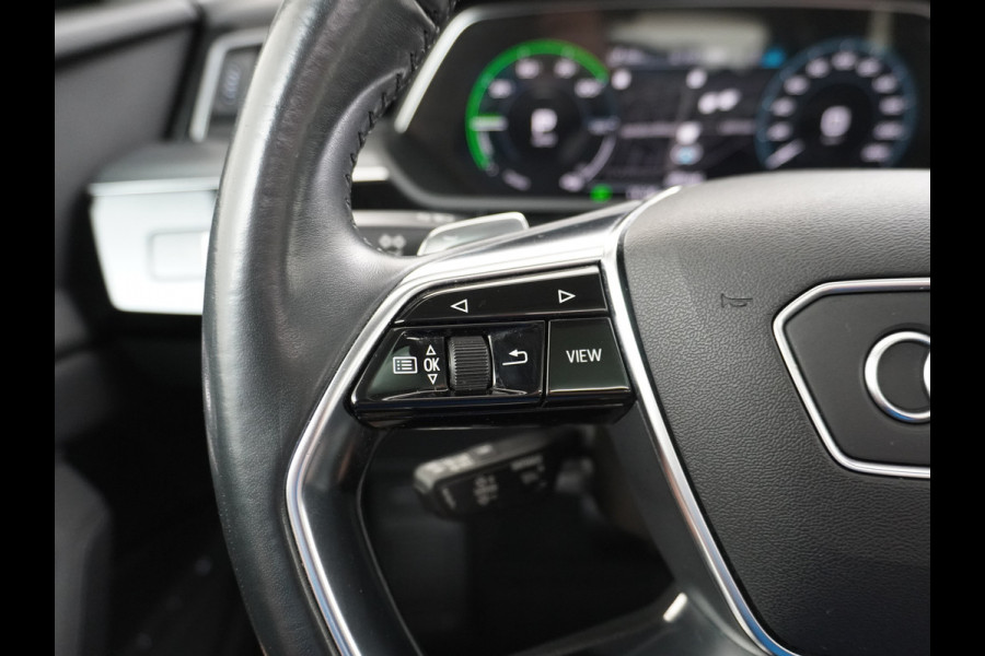 Audi e-tron Luchtvering Elektr.Leer+Memory+Verwarmd Pano-Dak Adap.Cruise Carplay LED Park-Assist PDC-a+V E-tron 20" Elektr.Achterklep 50 Qua Level-ride Actieve luidspreker E-Call Audi-Connect Keyless-go PTC SpoorAssist