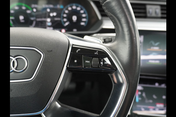 Audi e-tron Luchtvering Elektr.Leer+Memory+Verwarmd Pano-Dak Adap.Cruise Carplay LED Park-Assist PDC-a+V E-tron 20" Elektr.Achterklep 50 Qua Level-ride Actieve luidspreker E-Call Audi-Connect Keyless-go PTC SpoorAssist