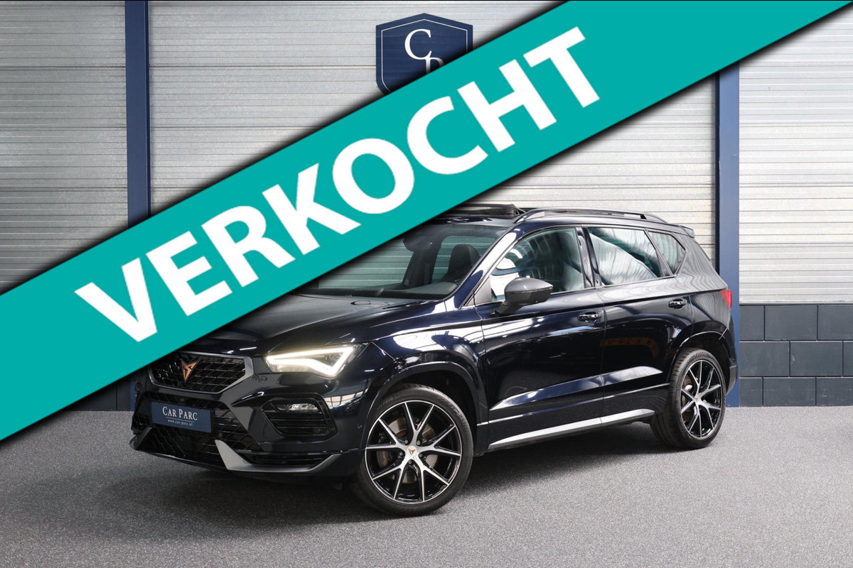 CUPRA Ateca 2.0 TSI 4DRIVE 300+PK FACELIFT/AKRAPOVIC/VIRTUAL/SFEER/BEATS/PANO/KUIP+S.VERWARMING/19"/CAM/ACC/ECC/12 MDN GARANTIE!