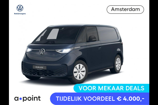 Volkswagen ID. Buzz Cargo Elektromotor 286 pk Elektrisch VOORRAAD!! RIJKLAARPRIJS!!!