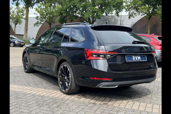 Škoda Superb Combi 1.4 TSI iV Sportline Business PHEV | PLUG-IN HYBRIDE | ADD CRUISE | STOEL/ STUURVERWARMING | ELEK. TREKHAAK | 360 CAMERA| ACHTERBANK VERWARMD| TREKHAAK | BOM VOL OPTIES | RIJKLAAR GELEVERD MET 12 MND BOVAG GARANTIE |