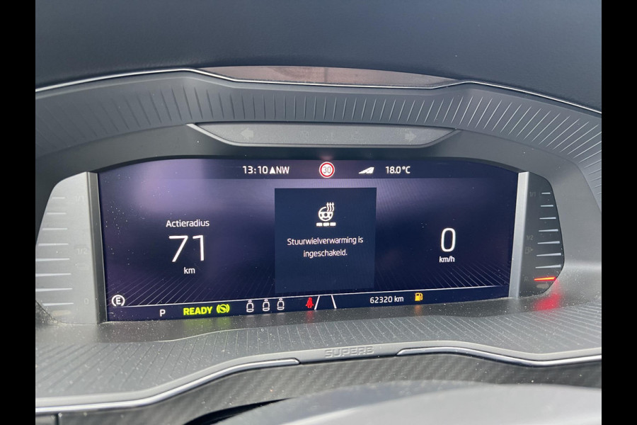 Škoda Superb Combi 1.4 TSI iV Sportline Business PHEV | PLUG-IN HYBRIDE | ADD CRUISE | STOEL/ STUURVERWARMING | ELEK. TREKHAAK | 360 CAMERA| ACHTERBANK VERWARMD| TREKHAAK | BOM VOL OPTIES | RIJKLAAR GELEVERD MET 12 MND BOVAG GARANTIE |