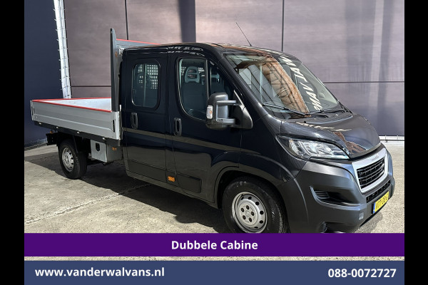 Peugeot Boxer 2.2 Blue HDi 140 pk Pick up 7 Persoons Dubbele cabine open laadbak Euro6 Airco | 7-Zits | 3000kg trekvermogen