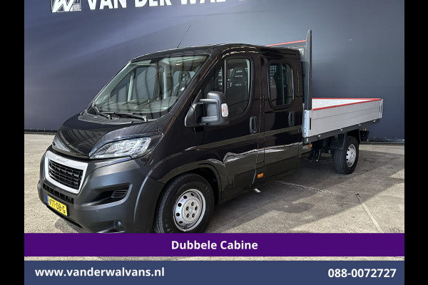Peugeot Boxer 2.2 Blue HDi 140 pk Pick up 7 Persoons Dubbele cabine open laadbak Euro6 Airco | 7-Zits | 3000kg trekvermogen