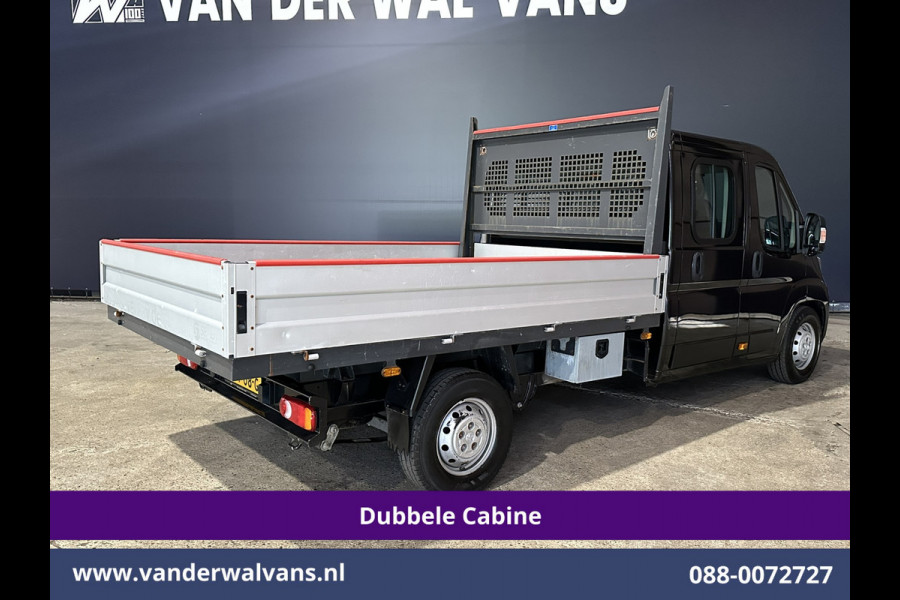 Peugeot Boxer 2.2 Blue HDi 140 pk Pick up 7 Persoons Dubbele cabine open laadbak Euro6 Airco | 7-Zits | 3000kg trekvermogen
