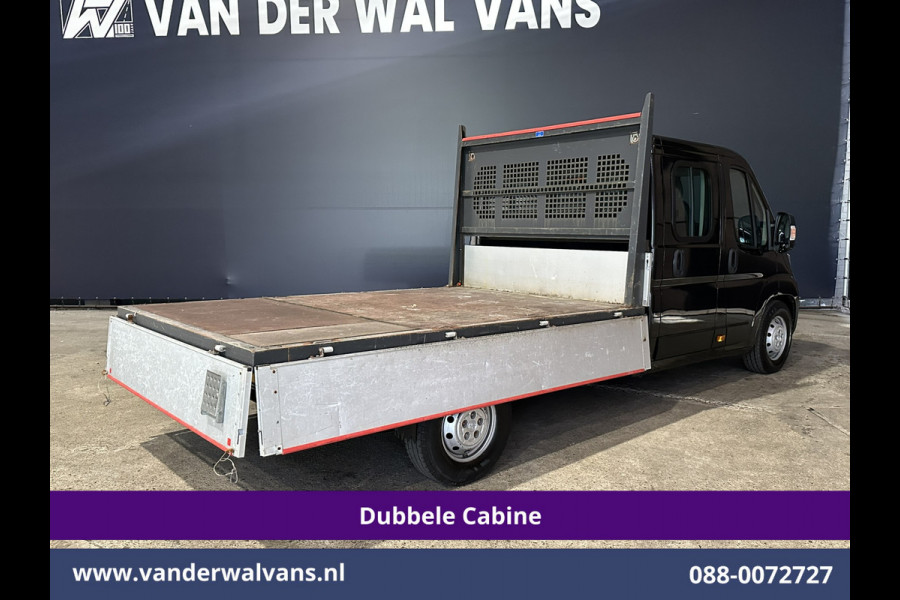 Peugeot Boxer 2.2 Blue HDi 140 pk Pick up 7 Persoons Dubbele cabine open laadbak Euro6 Airco | 7-Zits | 3000kg trekvermogen