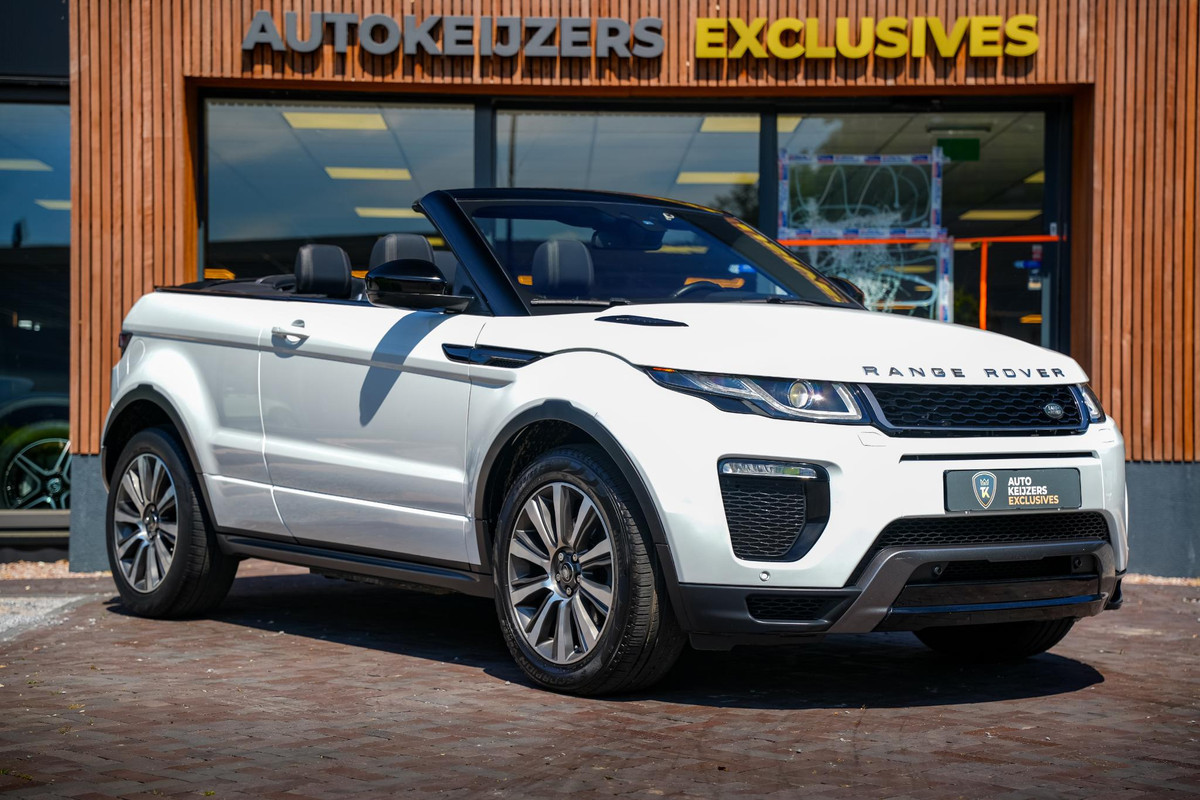 Land Rover Range Rover Evoque Convertible 2.0 TD4 HSE Dynamic Cabrio Meridian HUD Stoelverw. Cruise PDC Land Rover Range Rover Evoque Convertible 2.0 TD4 HSE Dynamic Cabrio Meridian HUD Stoelverw. Cruise PDC