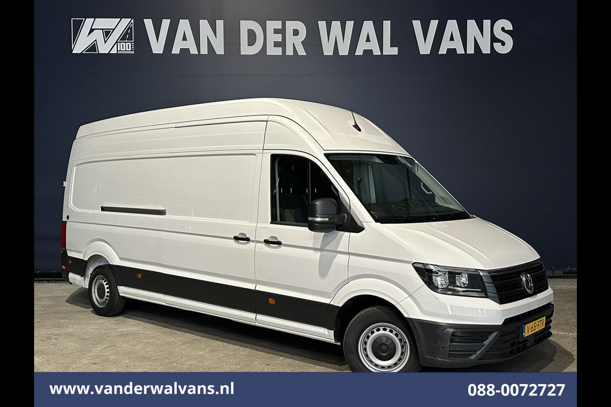 Volkswagen Crafter 2.0 TDI 140pk L4H4 L3H3 Euro6 # Airco | 2x Zijdeur | Camera | Apple Carplay android auto, bijrijdersbank, 270 gr. achterdeuren, 3000kg trekvermogen