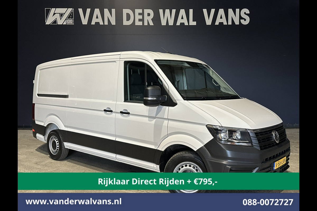 Volkswagen Crafter 2.0 TDI 141pk L3H2 L2H1 inrichting Euro6 *Rijklaar Direct Rijden* Airco | Camera | Apple Carplay | Android Auto Parkeersensoren, Bijrijdersbank, 3000kg trekvermogen