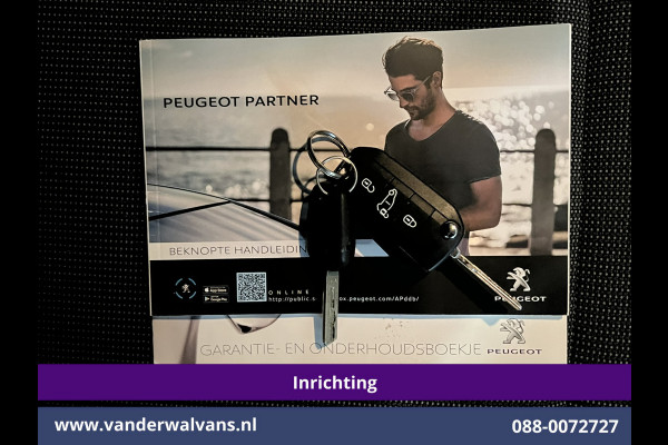 Peugeot Partner 1.5 BlueHDI 102pk L1H1 inrichting Euro6 # Airco | Cruisecontrol | Trekhaak | Parkeersensoren Android auto