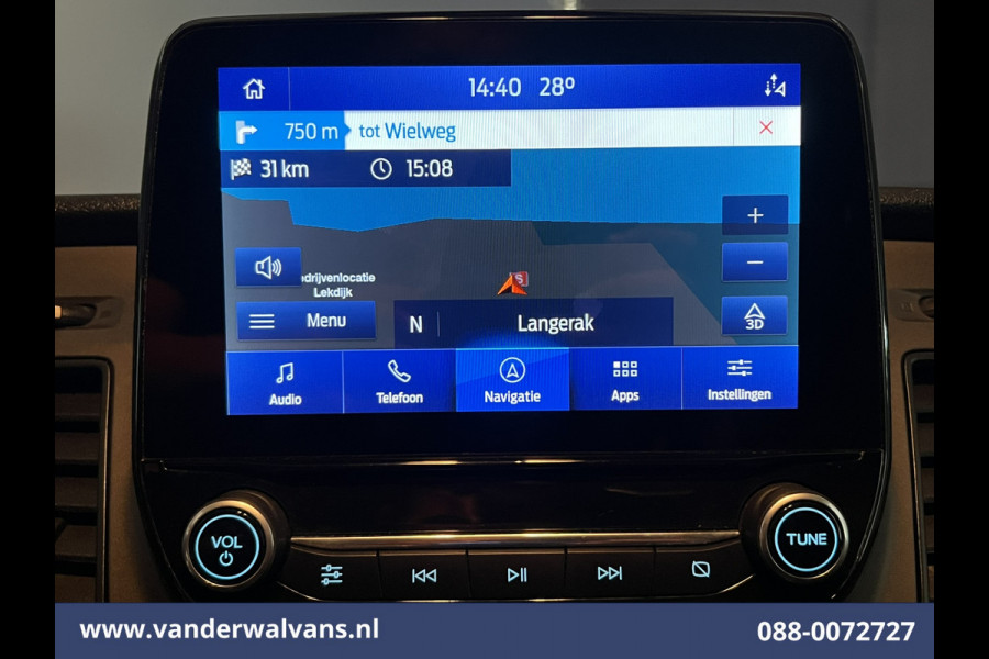 Ford Transit 2.0 TDCI 130pk L3H2 Euro6 # Airco | Navigatie | Stoelverwarming | Camera | Apple Carplay | Android Auto LED, cruisecontrol, parkeersensoren, verwarmde voorruit, 2500kg trekvermogen