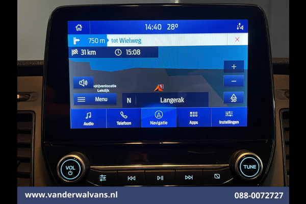 Ford Transit 2.0 TDCI 130pk L3H2 Euro6 # Airco | Navigatie | Stoelverwarming | Camera | Apple Carplay | Android Auto LED, cruisecontrol, parkeersensoren, verwarmde voorruit, 2500kg trekvermogen