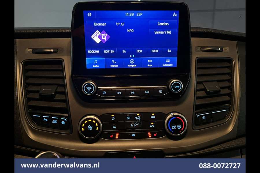 Ford Transit 2.0 TDCI 130pk L3H2 Euro6 # Airco | Navigatie | Stoelverwarming | Camera | Apple Carplay | Android Auto LED, cruisecontrol, parkeersensoren, verwarmde voorruit, 2500kg trekvermogen
