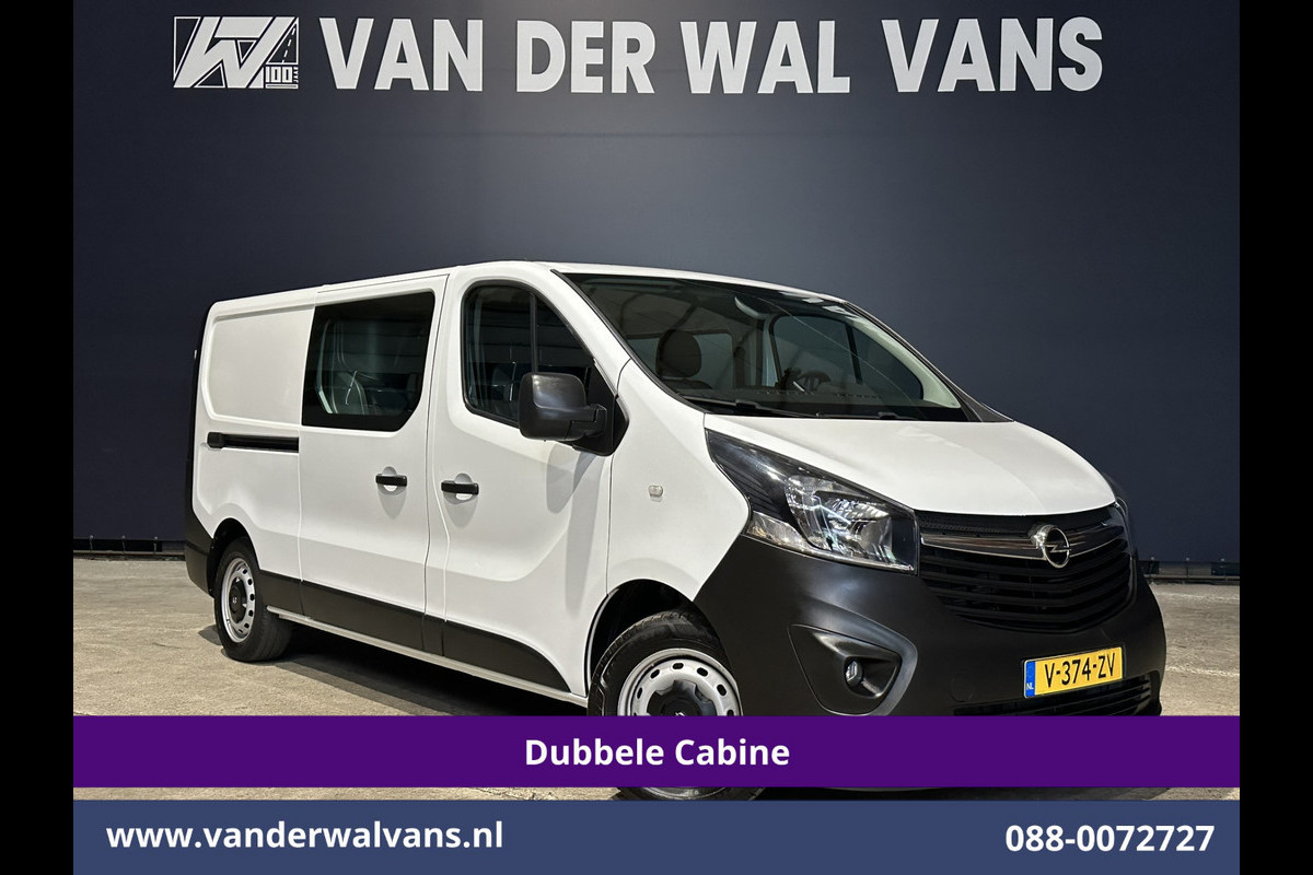 Opel Vivaro 1.6 CDTI 126pk L2H1 Dubbele Cabine Euro6 Airco | Navigatie | Camera | 5-Zits | Trekhaak cruisecontrol, parkeersensoren