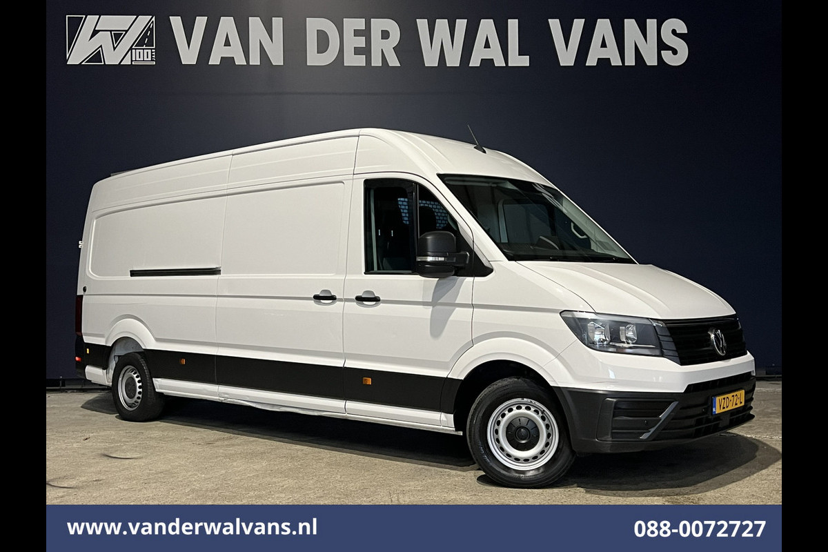 Volkswagen Crafter 2.0 TDI 140 pk L4H3 L3H2 Euro6 ** Airco | 3000kg trekhaak | Cruisecontrol | Parkeersensoren Bijrijdersbank