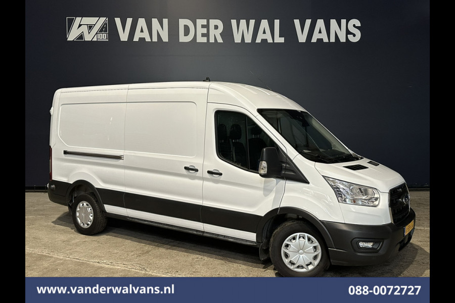 Ford Transit 2.0 TDCI 131pk L3H2 Euro6 Airco | Camera | Navigatie | Apple Carplay | Cruisecontrol Stoelverwarming, Verwarmde voorruit, Parkeersensoren, Bijrijdersbank, 2500kg trekvermogen