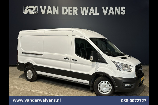 Ford Transit 2.0 TDCI 131pk L3H2 Euro6 Airco | Camera | Navigatie | Apple Carplay | Cruisecontrol Stoelverwarming, Verwarmde voorruit, Parkeersensoren, Bijrijdersbank, 2500kg trekvermogen