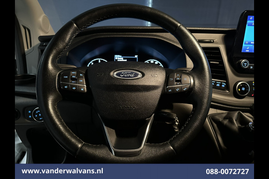 Ford Transit 2.0 TDCI 131pk L3H2 Euro6 Airco | Camera | Navigatie | Apple Carplay | Cruisecontrol Stoelverwarming, Verwarmde voorruit, Parkeersensoren, Bijrijdersbank, 2500kg trekvermogen