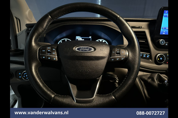 Ford Transit 2.0 TDCI 131pk L3H2 Euro6 Airco | Camera | Navigatie | Apple Carplay | Cruisecontrol Stoelverwarming, Verwarmde voorruit, Parkeersensoren, Bijrijdersbank, 2500kg trekvermogen