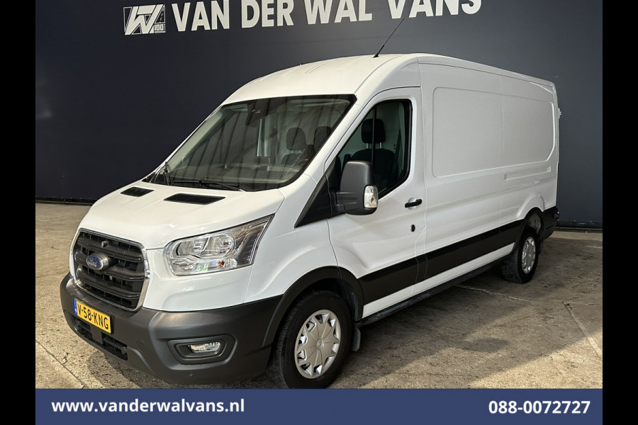 Ford Transit 2.0 TDCI 131pk L3H2 Euro6 Airco | Camera | Navigatie | Apple Carplay | Cruisecontrol Stoelverwarming, Verwarmde voorruit, Parkeersensoren, Bijrijdersbank, 2500kg trekvermogen