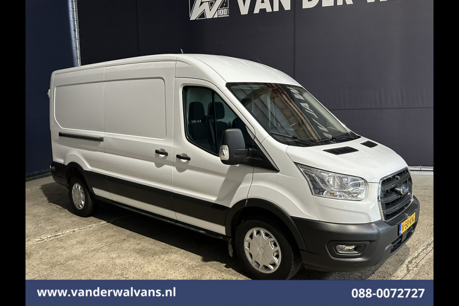 Ford Transit 2.0 TDCI 131pk L3H2 Euro6 Airco | Camera | Navigatie | Apple Carplay | Cruisecontrol Stoelverwarming, Verwarmde voorruit, Parkeersensoren, Bijrijdersbank, 2500kg trekvermogen
