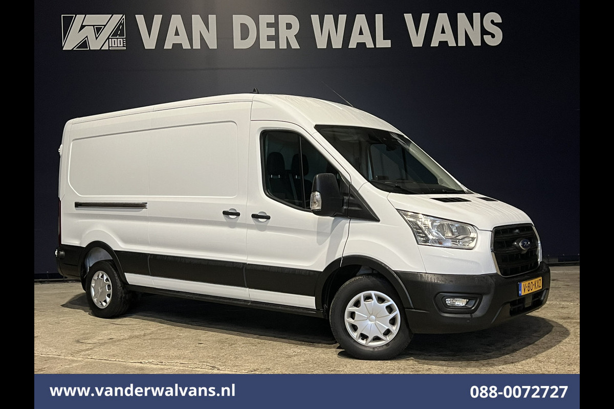 Ford Transit 2.0 TDCI 131pk L3H2 Euro6 ** Airco | Camera | Navigatie | Apple Carplay | Cruisecontrol Android Auto, Verwarmde voorruit, Stoelverwarming, Parkeersensoren, Bijrijdersbank