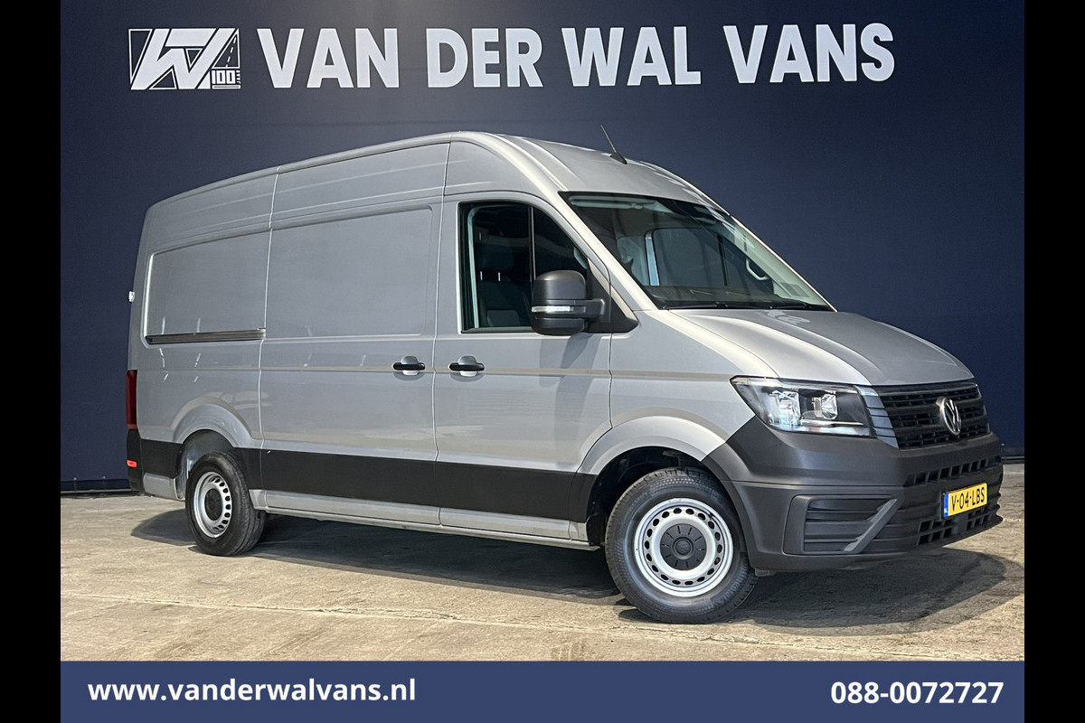 Volkswagen Crafter 2.0 TDI 141pk L3H3 L2H2 Euro6 Airco | Navigatie | Apple Carplay | Cruisecontrol Android Auto, Bijrijdersbank, 3000kg trekvermogen, zilver