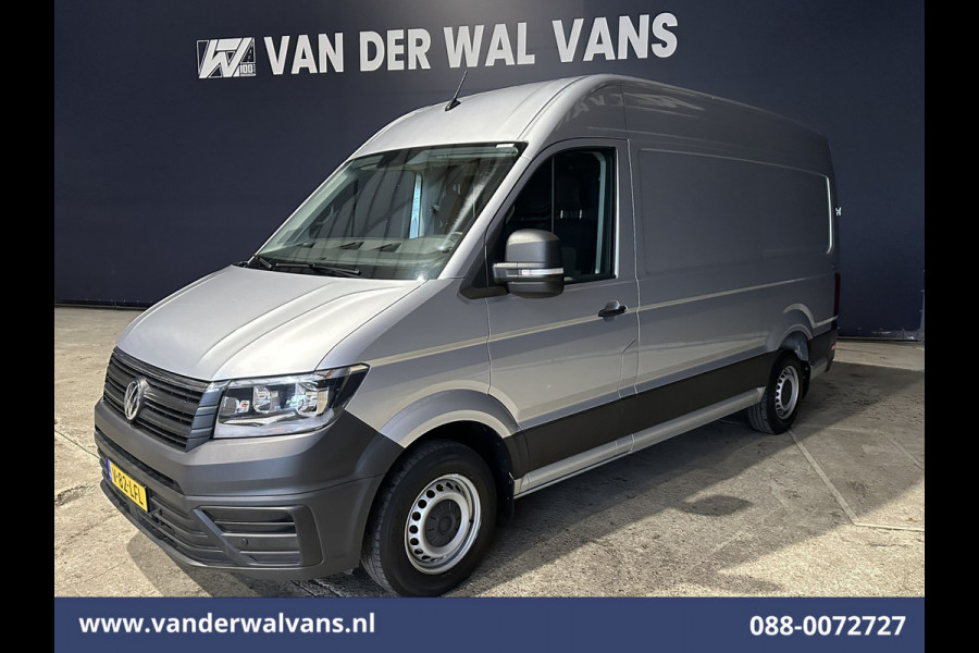 Volkswagen Crafter 2.0 TDI 140 pk L3H3 L2H2 Euro6 Airco | Camera | Cruisecontrol | Apple Carplay Android Auto, Chauffeursstoel, Parkeersensoren, Bijrijdersbank, 3000kg Trekvermogen, zilver