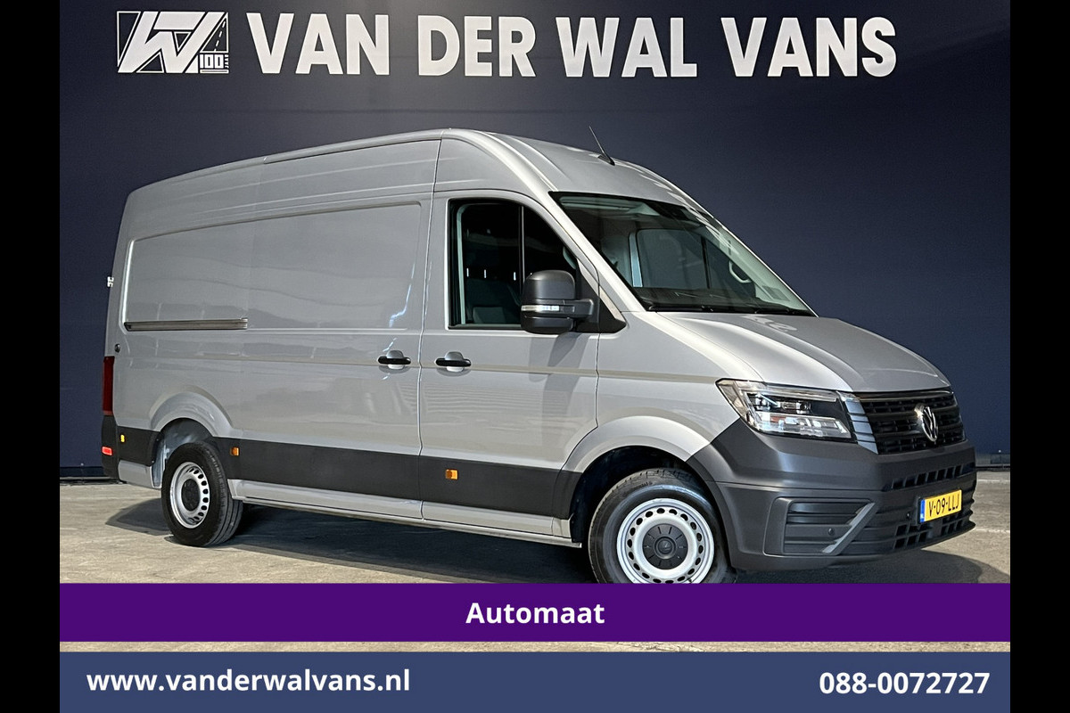 Volkswagen Crafter 2.0 TDI 177pk Automaat L3H3 L2H2 Euro6 Airco | Camera | Navigatie | LED | Apple Carplay | Andoid Auto, Cruisecontrol, Parkeersensoren, 3000kg trekvermogen, bijrijdersbank, zilver