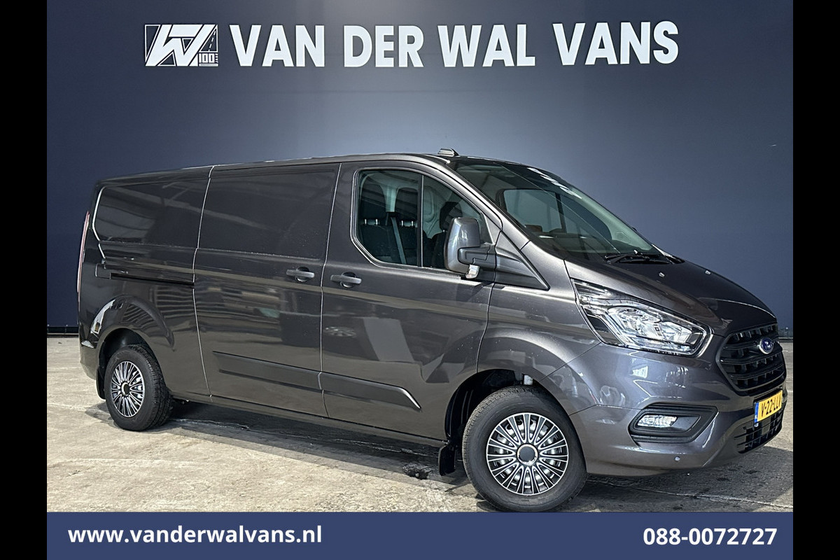 Ford Transit Custom 2.0 TDCI 130pk L2H1 Euro6 Airco | LED | Apple Carplay | Android Auto | Cruisecontrol Parkeersensoren, Verwarmde voorruit, Bijrijdersbank, 2800kg trekvermogen