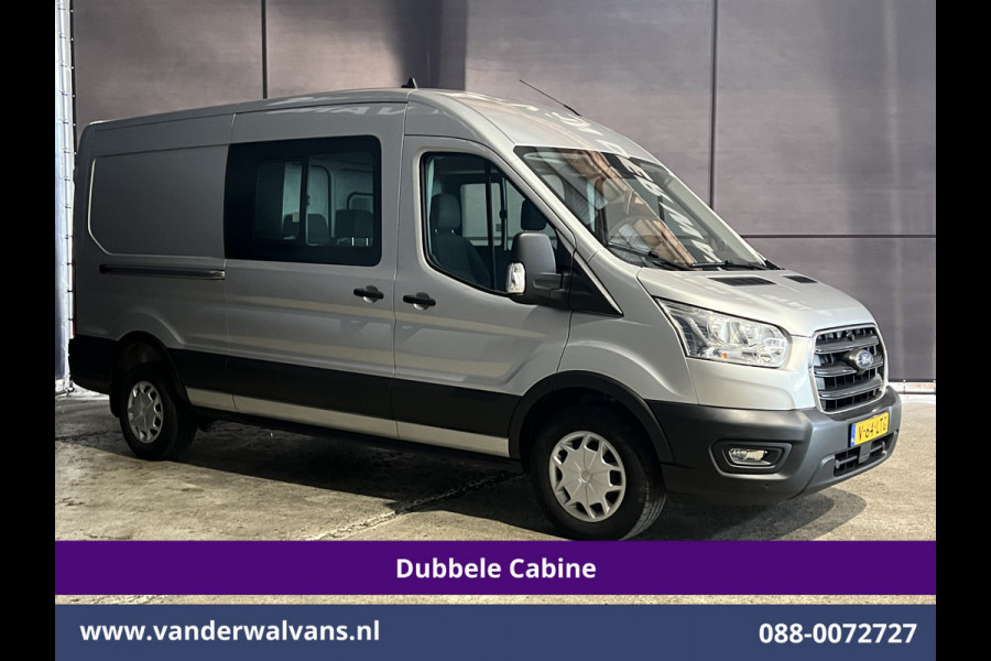 Ford Transit 2.0 TDCI 131pk L3H2 Dubbele Cabine Euro6 Airco | 6-Zits | LED | 2500kg Trekhaak | Cruisecontrol Verwarmde voorruit, Parkeersensoren