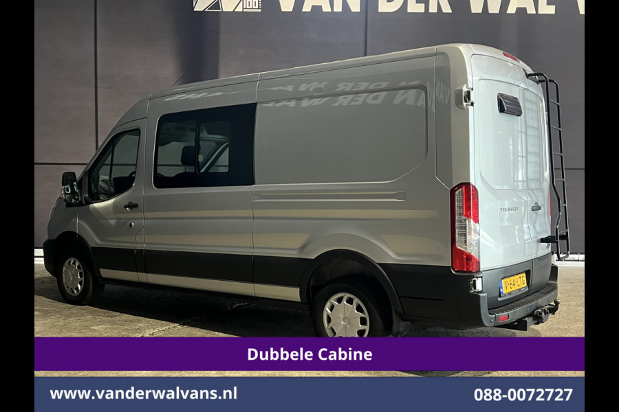 Ford Transit 2.0 TDCI 131pk L3H2 Dubbele Cabine Euro6 Airco | 6-Zits | LED | 2500kg Trekhaak | Cruisecontrol Verwarmde voorruit, Parkeersensoren