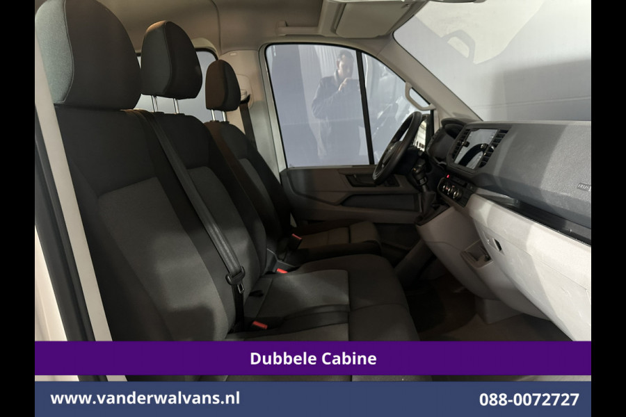 Volkswagen Crafter 2.0 TDI 140 pk Pick up Open laadbak Dubbele Cabine Euro6 Airco | 7-Zits | Navigatie | 2800kg Trekhaak Apple Carplay, Android Auto, Cruisecontrol, Chauffeursstoel