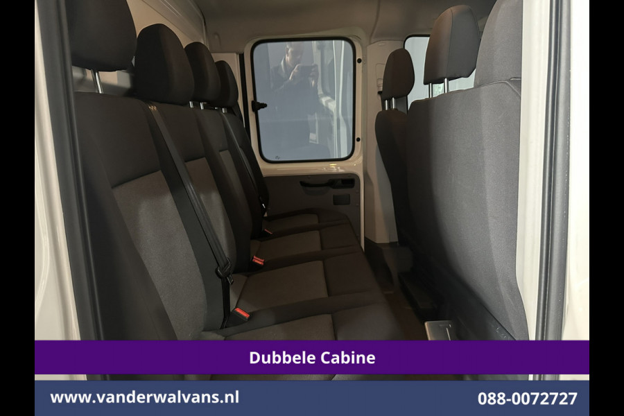 Volkswagen Crafter 2.0 TDI 140 pk Pick up Open laadbak Dubbele Cabine Euro6 Airco | 7-Zits | Navigatie | 2800kg Trekhaak Apple Carplay, Android Auto, Cruisecontrol, Chauffeursstoel