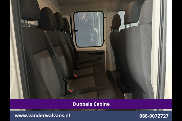 Volkswagen Crafter 2.0 TDI 140 pk Pick up Open laadbak Dubbele Cabine Euro6 Airco | 7-Zits | Navigatie | 2800kg Trekhaak Apple Carplay, Android Auto, Cruisecontrol, Chauffeursstoel