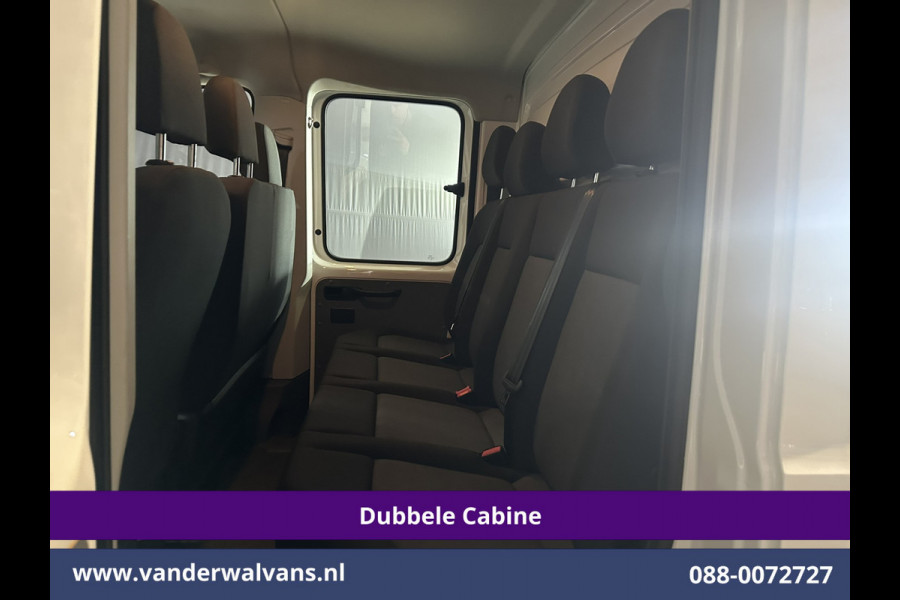 Volkswagen Crafter 2.0 TDI 140 pk Pick up Open laadbak Dubbele Cabine Euro6 Airco | 7-Zits | Navigatie | 2800kg Trekhaak Apple Carplay, Android Auto, Cruisecontrol, Chauffeursstoel