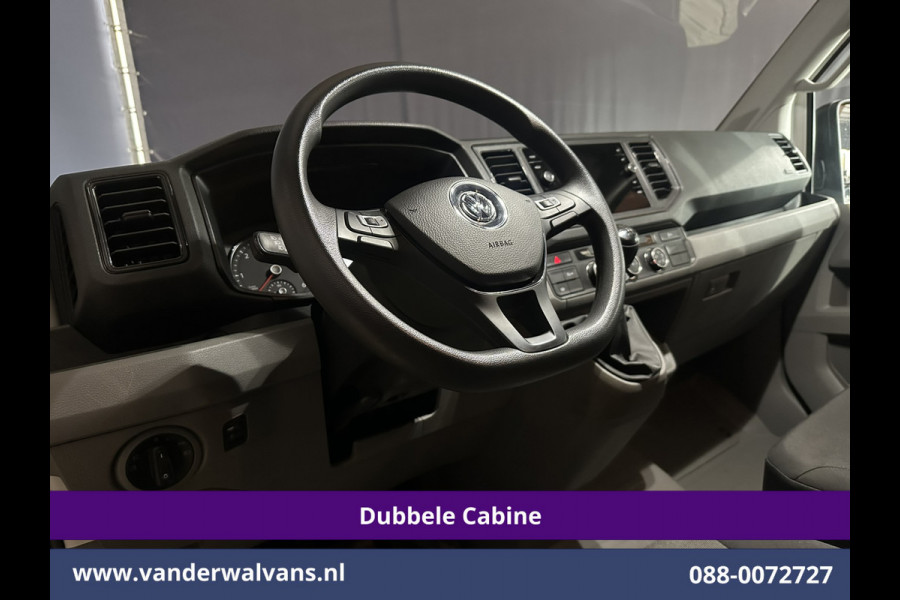 Volkswagen Crafter 2.0 TDI 140 pk Pick up Open laadbak Dubbele Cabine Euro6 Airco | 7-Zits | Navigatie | 2800kg Trekhaak Apple Carplay, Android Auto, Cruisecontrol, Chauffeursstoel