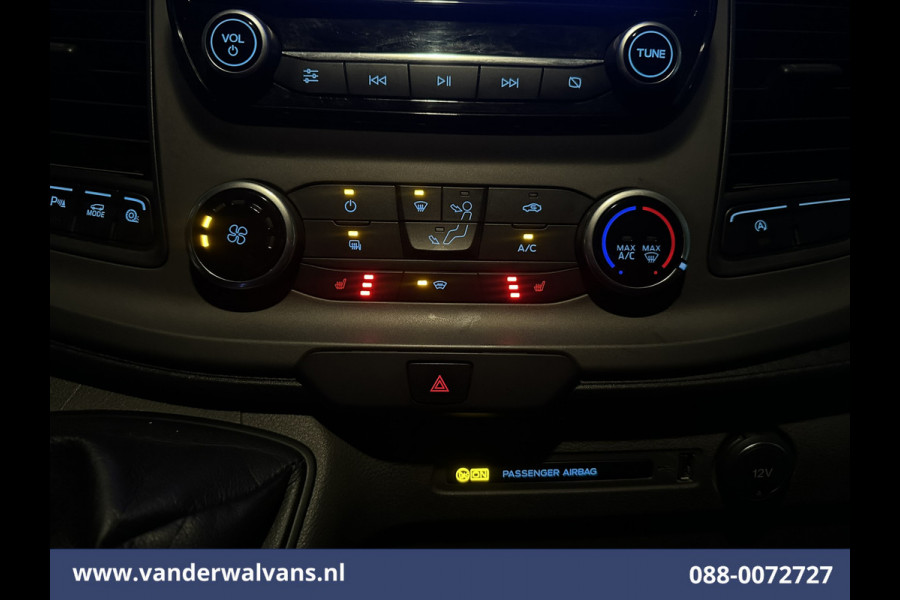 Ford Transit 2.0 TDCI 130 pk L3H2 Euro6 Airco | Camera | Navigatie | Android Auto | Cruisecontrol | Parkeersensoren Stoelverwarming, Verwarmde voorruit, Elektrisch verstelbare bestuurdersstoel, Bijrijdersbank