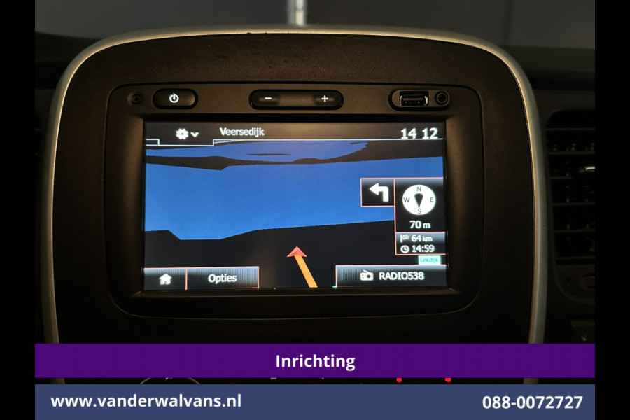 Renault Trafic 1.6 dCi L2H1 inrichting Euro6 Airco | Imperiaal | Trekhaak | Navigatie | Parkeersensoren | Bijrijdersbank Cruisecontrol