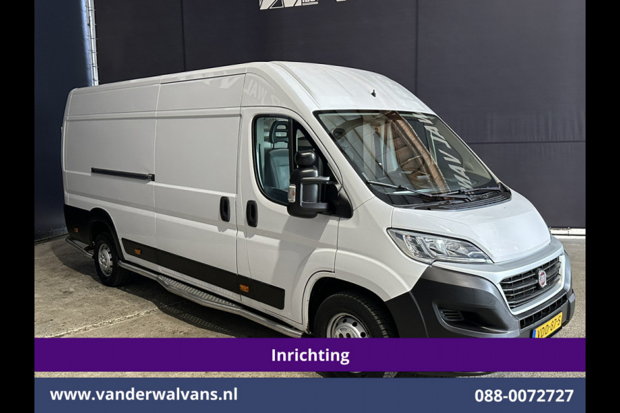 Fiat Ducato 3.0 NP 136 pk L4H2 Post NL inrichting Euro6 Airco | Camera | Navigatie | Sidebars | 270 Graden achterdeuren Schappen, Doorloopdeur