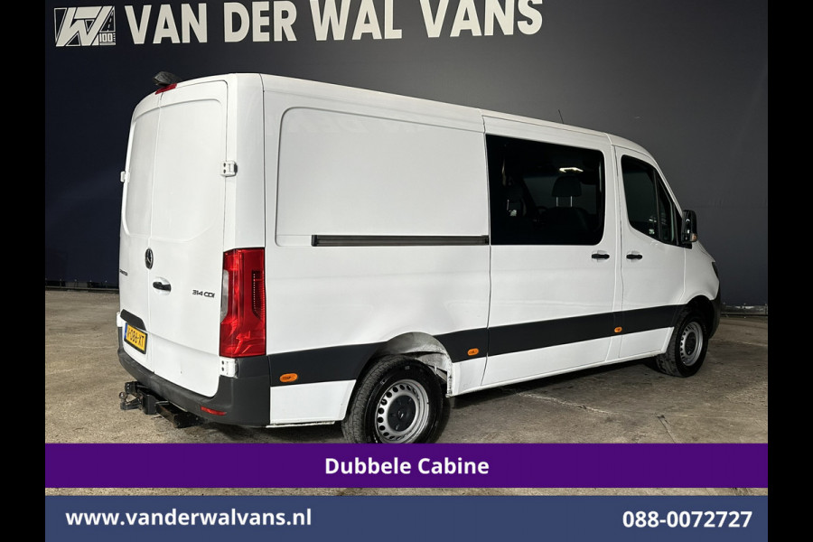 Mercedes-Benz Sprinter 314 CDI 143pk 3500kg Trekhaak L2H1 Dubbele cabine Euro6 Airco | Camera | Navigatie | 5-Zits Cruisecontrol
