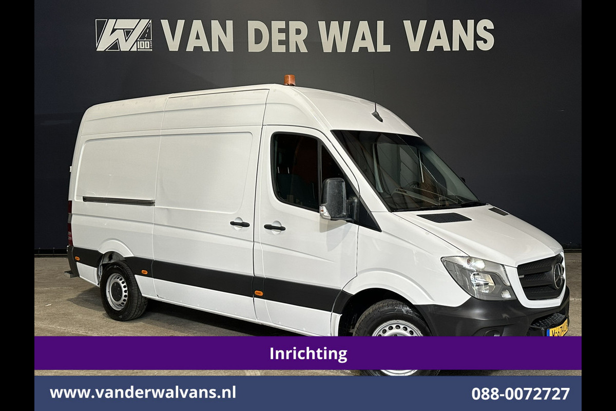 Mercedes-Benz Sprinter 316 CDI 164pk L2H2 Inrichting Euro6 Airco | 2800kg Trekhaak | Cruisecontrol | Parkeersensoren Chauffeursstoel
